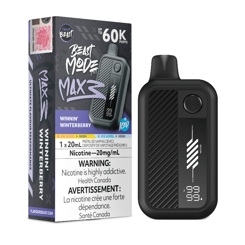 Flavour Beast - Beast Mode Max 3 60k Winnin' Winterberry Iced Disposable Vape - DISPOSABLE - Mister Vapor