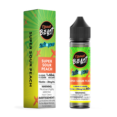 Flavour Beast E-Liquid Super Sour Peach Iced Salt (30mL/60mL)