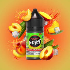 Flavour Beast E-Liquid Super S.Peach Iced Salt (30mL/60mL) - E-Liquid - Mister Vapor