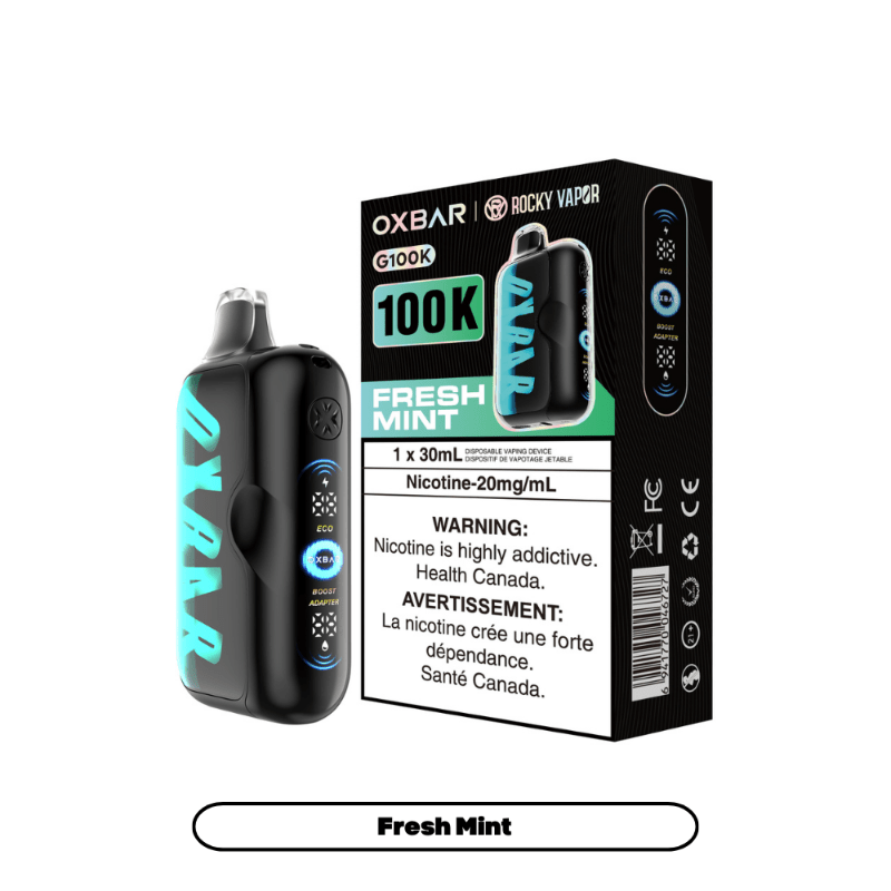 Oxbar G100k Disposable Vape - Fresh Mint - DISPOSABLE - Mister Vapor