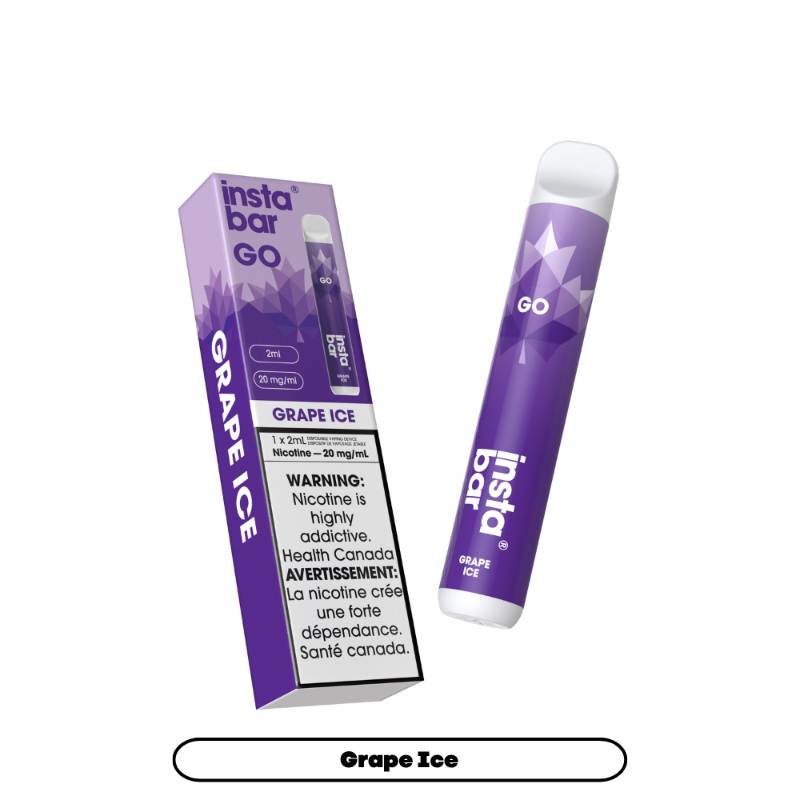 Insta Bar Go Grape Ice Disposable Vape, 2mL