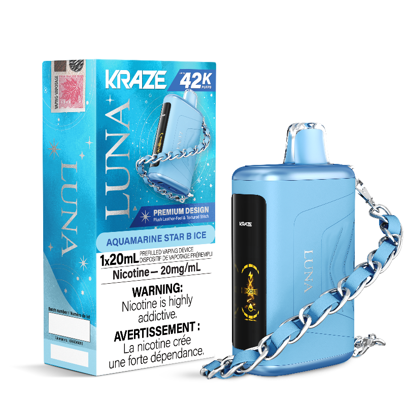 Kraze Luna 42K Aquamarine Star B Ice Disposable Vape