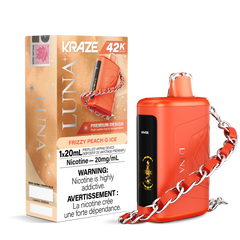 Kraze Luna 42K Frizzy Peach G Ice Disposable Vape