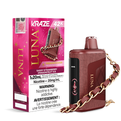 Kraze Luna 42K Sassy Strawberry Dragonfruit Ice Disposable Vape