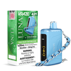 Kraze Luna 42K Kiwi Pear Cactus G Ice Disposable Vape - DISPOSABLE - Mister Vapor