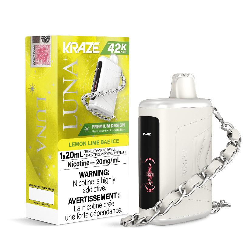 Kraze Luna 42K Lemon Lime Bae Ice Disposable Vape - DISPOSABLE - Mister Vapor