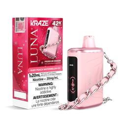 Kraze Luna 42K Ruby Peach Watermelon Ice Disposable Vape