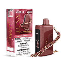 Kraze Luna 42K Scarlet Cherry G Ice Disposable Vape - DISPOSABLE - Mister Vapor