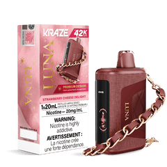 Kraze Luna 42K Strawberry NYC D Disposable Vape - DISPOSABLE - Mister Vapor