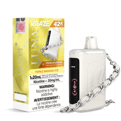 Kraze Luna 42K Topaz Banana Ice Disposable Vape - DISPOSABLE - Mister Vapor