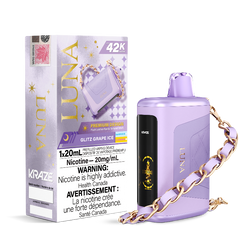 Kraze Luna 42K Glitz Grape Ice Disposable Vape
