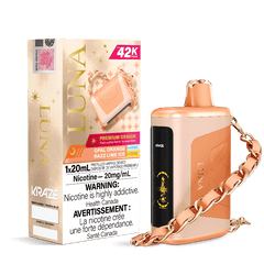 Kraze Luna 42K Opal Orange Razz Lime Ice Disposable Vape - DISPOSABLE - Mister Vapor