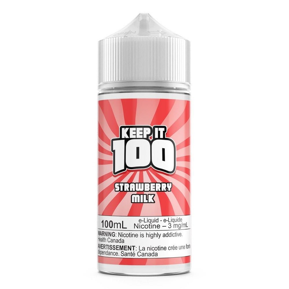 Keep It 100 Strawberry Milk - E-Liquid - Mister Vapor