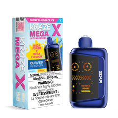 Kraze Mega X 48K - Tangy Blue Razz Ice Disposable Vape - DISPOSABLE - Mister Vapor