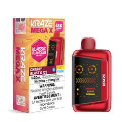 Kraze Mega X 48K - Cherry Blast G Ice Disposable Vape - DISPOSABLE - Mister Vapor