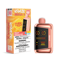 Kraze Mega X 48K - Frizzy Peach G Ice Disposable Vape - DISPOSABLE - Mister Vapor