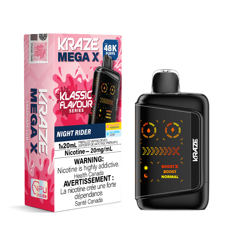 Kraze Mega X 48K - Night Rider Disposable Vape - DISPOSABLE - Mister Vapor