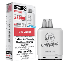 Level X G2 Boost Flavour Beast Pods - Epic Lychee Iced, 25k Puffs - Pods - Mister Vapor