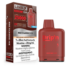Level X G2 Boost Drip'n Pods - Red Classic Ice, 25k Puffs - PODS - Mister Vapor