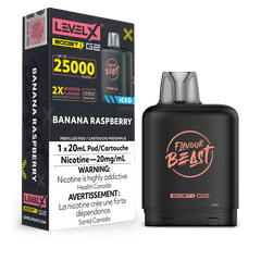Level X G2 Boost Flavour Beast Pods - Banana Raspberry Ice, 25k Puffs - Pods - Mister Vapor