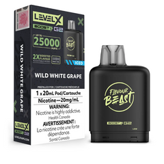 BUY LEVEL X WILD WHITE GRAPE ICED BOOST FLAVOUR BEAST PODS