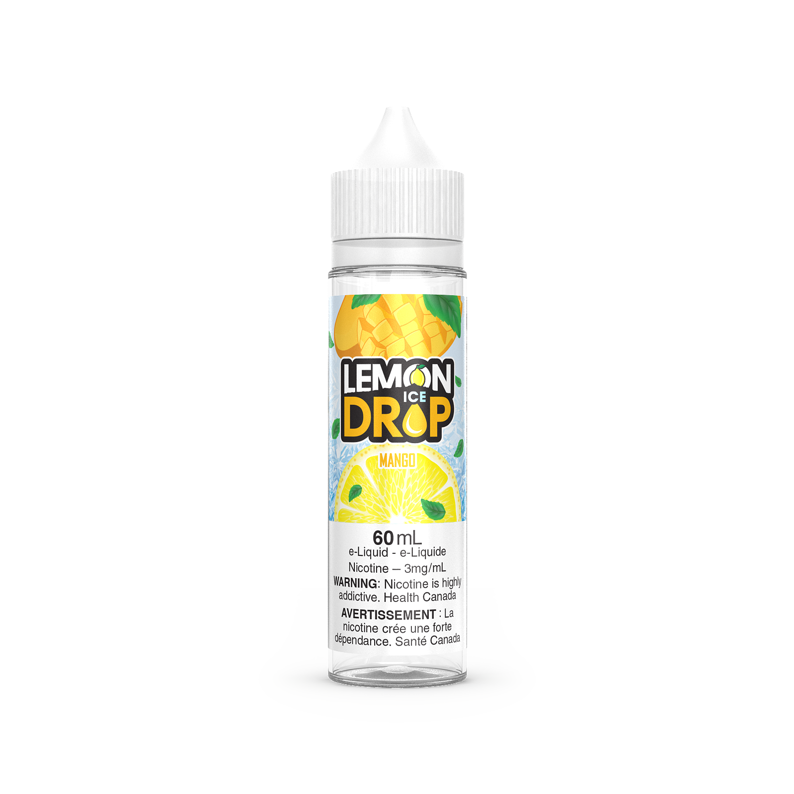Ripe mangos blended with citrus limes and hint of menthol 70% VG 30% PG