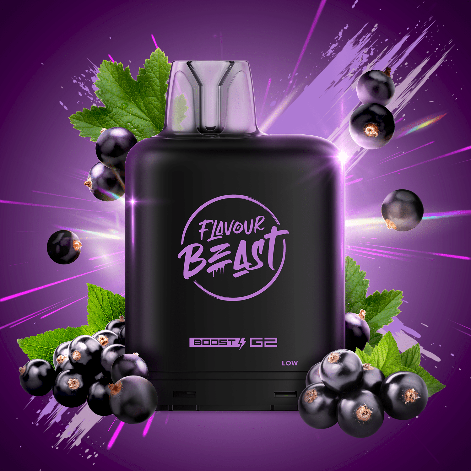 Level X G2 Boost Flavour Beast Pods - Bumpin' Blackcurrant, 25k Puffs - Pods - Mister Vapor