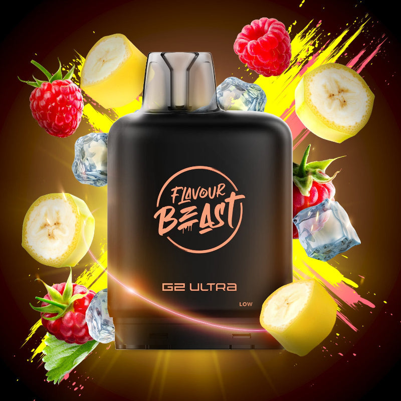 Level X G2 Ultra Flavour Beast Pods - Banana Raspberry Ice, 50K Puffs