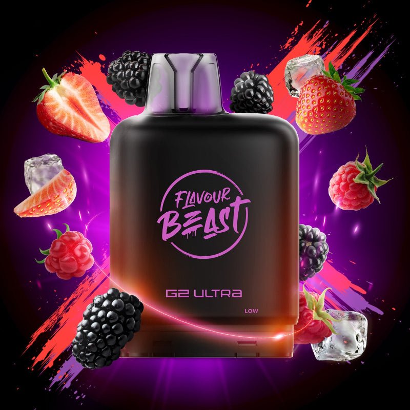 Level X G2 Ultra Flavour Beast Pods - Tangy Berries Ice, 50K Puffs - PODS - Mister Vapor