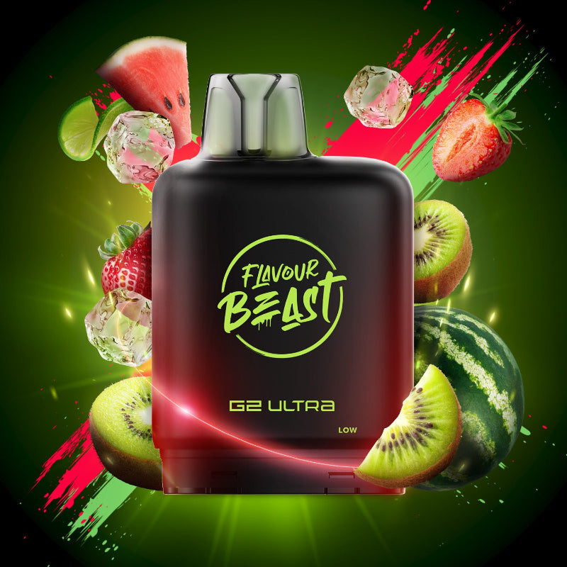 Level X G2 Ultra Flavour Beast Pods - Watermelon Strawberry Kiwi Ice, 50K Puffs