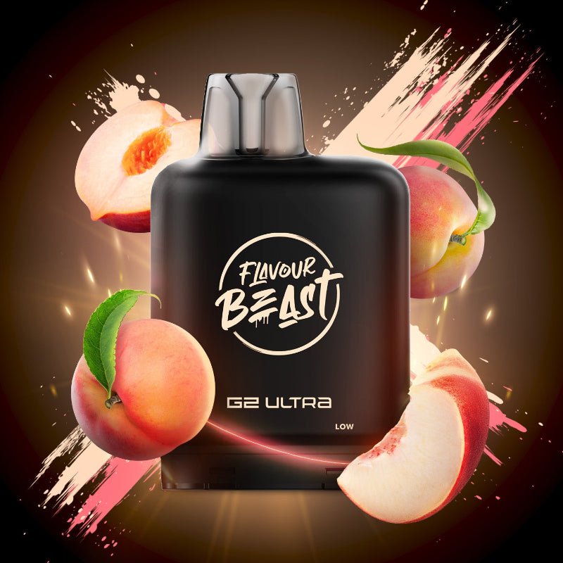 Level X G2 Ultra Flavour Beast Pods - Wicked White Peach, 50K Puffs - PODS - Mister Vapor