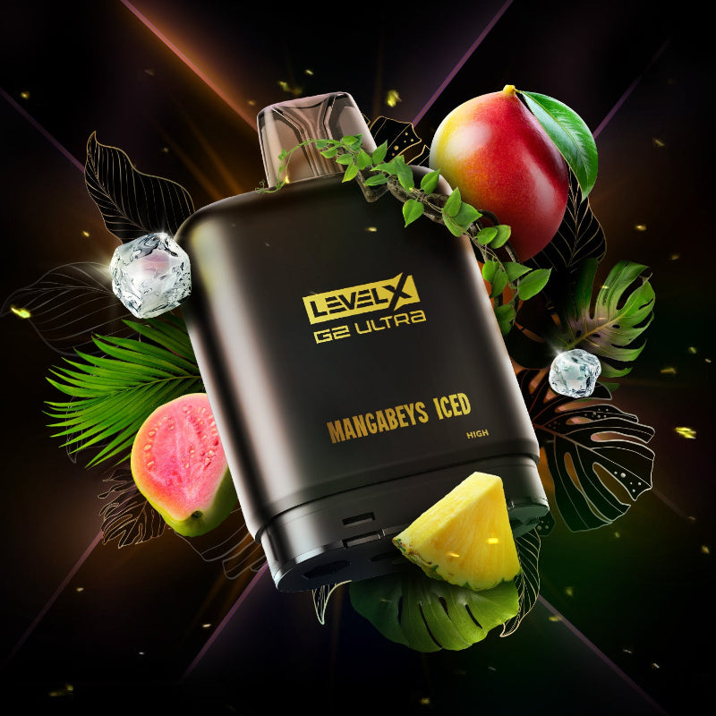 Level X G2 Ultra Flavour Beast X Twelve Monkey Pods - Mangabeys Iced, 50K Puffs