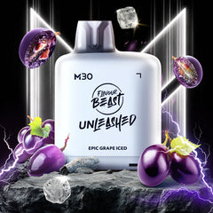 Level X M30 Flavour Beast Unleashed Pods - Epic Grape Iced, 120k Puffs