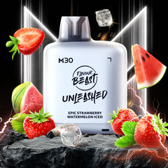 Level X M30 Flavour Beast Unleashed Pods - Epic Strawberry Watermelon Iced, 120k Puffs