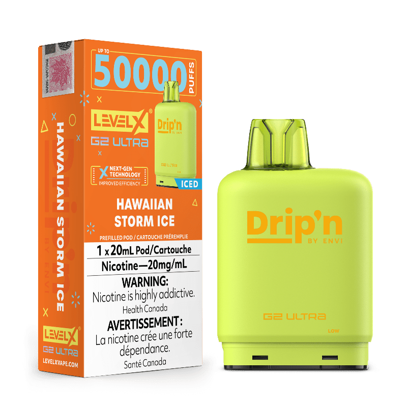 Level X G2 Ultra Drip'n Pods - Hawaiian Storm Ice, 50K Puffs - PODS - Mister Vapor