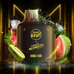 Level X M30 Flavour Beast x Twelve Monkeys Pods - Kanzi Iced, 120k Puffs