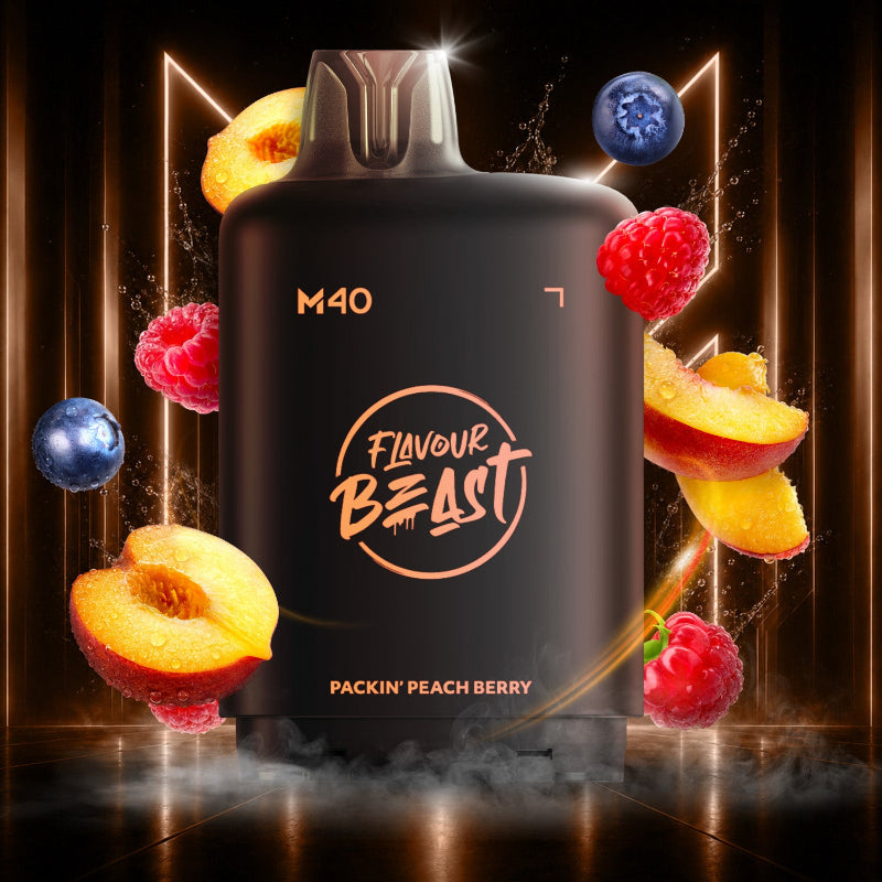Level X M40 Flavour Beast Pods - Packin' Peach Berry, 160k Puffs