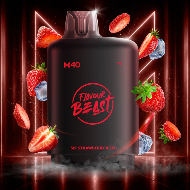 Level X M40 Flavour Beast Pods - Sic Strawberry Iced, 160k Puffs