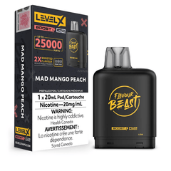 Level X G2 Boost Flavour Beast Pods - Mad Mango Peach, 25k Puffs - Pods - Mister Vapor
