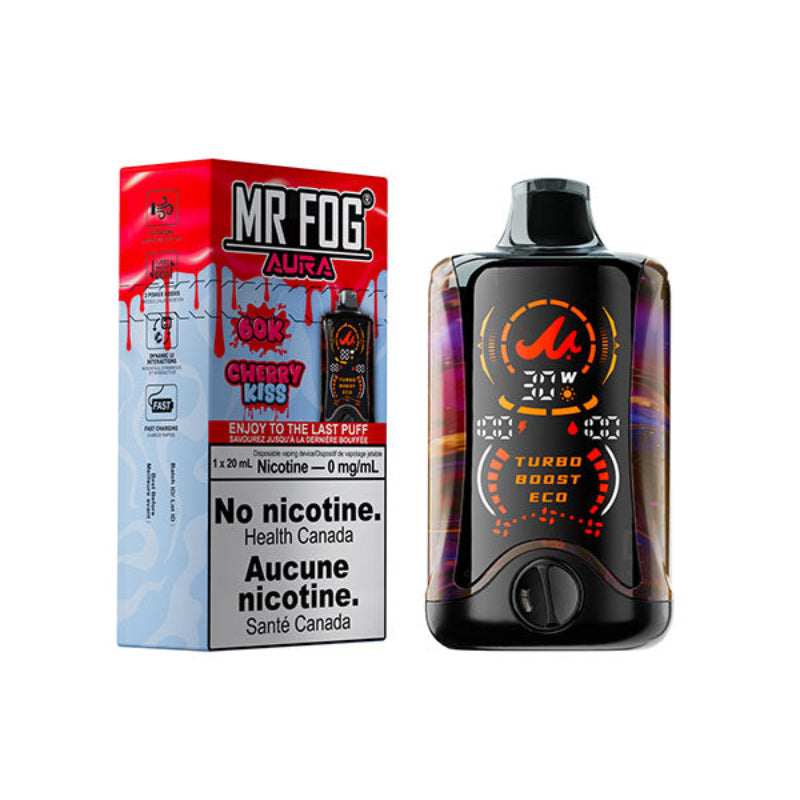 Mr Fog Aura 60K Cherry Kiss Nicotine-Free Disposable Vape