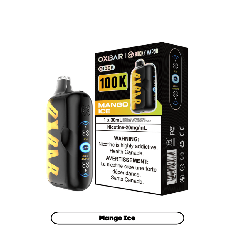 Oxbar G100k Disposable Vape - Mango Ice - DISPOSABLE - Mister Vapor