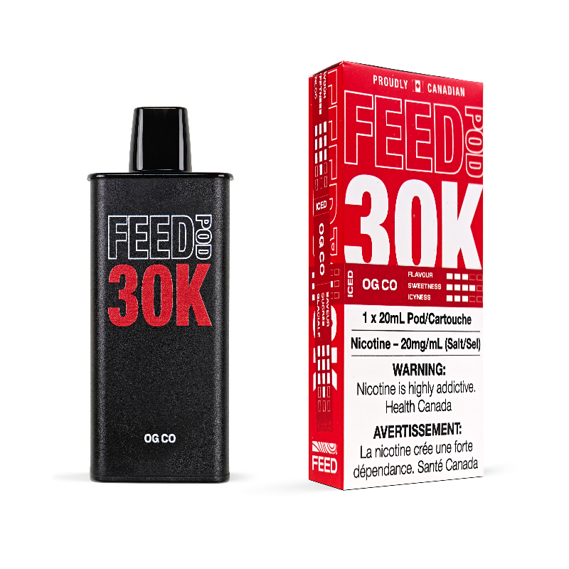 OG CO Brisky Classic Red 20MG FEED 30K Prefilled Pod