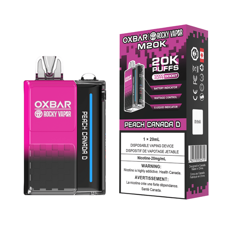 Oxbar M20K Peach Canada D Disposable Vape - DISPOSABLE - Mister Vapor
