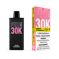 Poppin' StrawKiwi 20MG FEED 30K Prefilled Pod