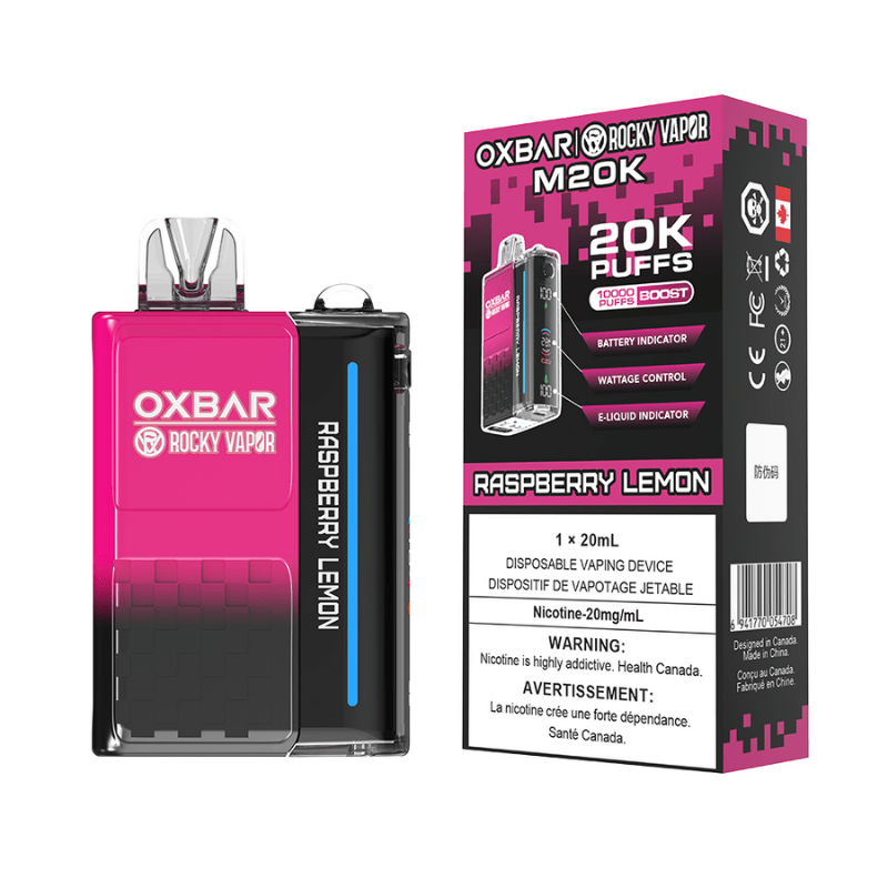 Oxbar M20K Raspberry Lemon Disposable Vape - DISPOSABLE - Mister Vapor