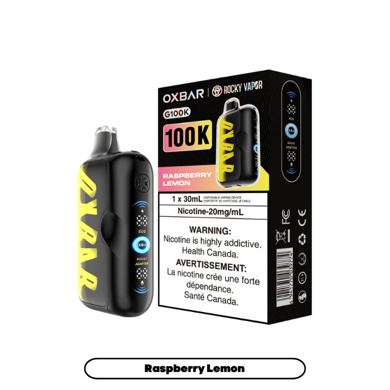 Oxbar G100k Disposable Vape - Raspberry Lemon - DISPOSABLE - Mister Vapor