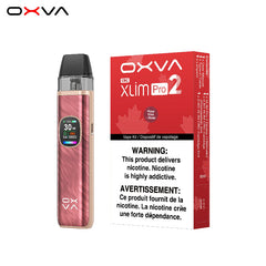 Discover the new OXVA Xlim Pro 2 Starter Kit with a powerful 1300mAh battery lasting up to 4 days, a 0.56” HD color screen, and upgraded safety features. Shop now !