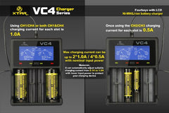 Xtar VC4 Battery Charger - Accessories - Mister Vapor