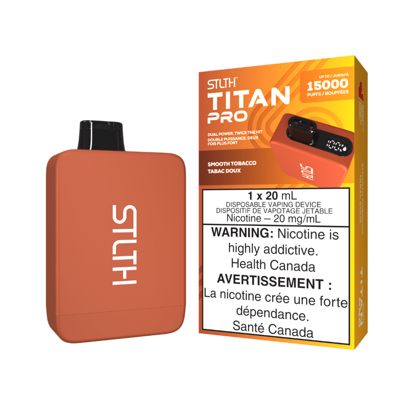 STLTH Titan Pro (15K) Smooth Tobacco Disposable Vape - DISPOSABLE - Mister Vapor
