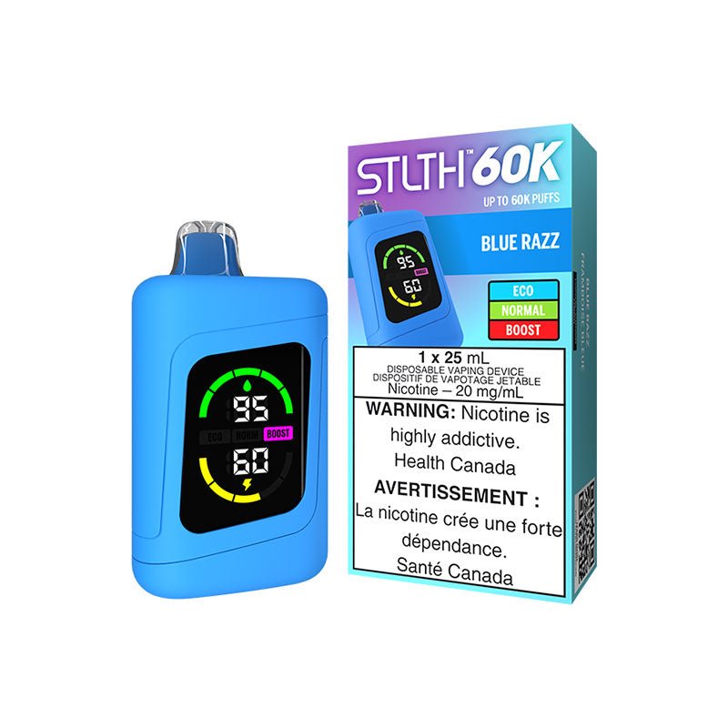 STLTH 60K Blue Razz Disposable Vape - DISPOSABLE - Mister Vapor